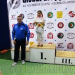 A Gi Grappling Gyermek 2 Leány 36 kg. kategória dobogója