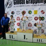 A Gi Grappling Manó Leány 24 kg. kategória dobogója