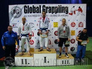 A Gi Grappling Felnőtt Férfi 85 kg. kategória dobogója