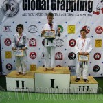 A Gi Grappling Ifjűsági 1 Fiú 50 kg. kategória dobogója