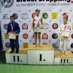 A Gi Grappling Gyermek 2 Fiú 40 kg. kategória dobogója