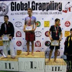 A Gi Grappling Ifjúsági 2 Fiú 65 kg. kategória dobogója