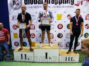 A NoGi Grappling Felnőtt Férfi 90 kg. kategória dobogója