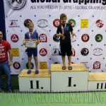 A NoGi Grappling Gyermek 1 Fiú 40 kg. kategória dobogója