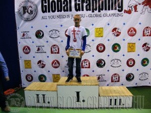A NoGi Grappling Ifjúsági 2 Fiú 50 kg. kategória dobogója