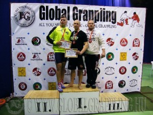 A NoGi Grappling IFelnőtt Férfi 95 kg. kategória dobogója