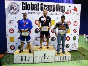 A NoGi Grappling IFelnőtt Férfi 105 kg. kategória dobogója