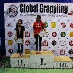 A NoGi Grappling Ifjúsági 1 Leány 50 kg. kategória dobogója