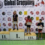 A NoGi Grappling Gyermek 2 fiú 32 kg. kategória dobogója