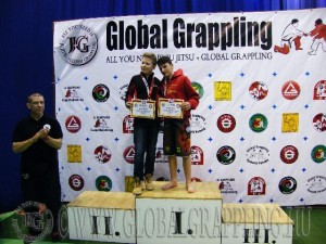 A NoGi Grappling Ifjúsági 1 Fiú 60 kg. kategória dobogója