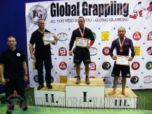 A NoGi Grappling Senior 1 Férfi 80 kg. kategória dobogója