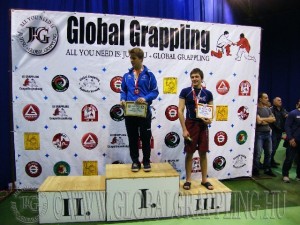 A NoGi Grappling Junior Fiú 70 kg. kategória dobogója