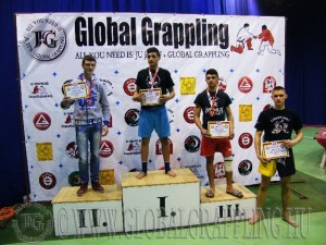 A Kesztyűs Küzdelem Junior Fiú 70 kg. kategória dobogója