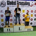 A NoGi Grappling Junior Fiú 75 kg. kategória dobogója