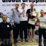A Kesztyűs Küzdelem Kezdő Férfi 75 kg. kategória dobogója