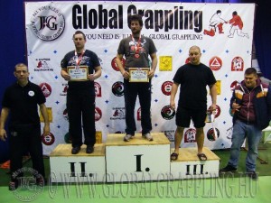 A NoGi Grappling IFelnőtt Férfi 105+ kg. kategória dobogója