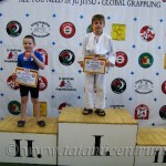 A Gi Grappling Manó Fiú 30 kg kategória dobogója