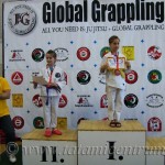A Gi Grappling Gyermek 2 Leány 36 kg kategória dobogója