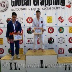 A Gi Grappling Gyermek 2 Fiú 48 kg kategória dobogója