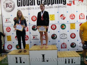 A NoGi Grappling Junior Leány 65 kg dobogója