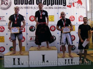 A NoGi Grappling Felnőtt Férfi 75 kg dobogója