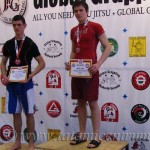 A NoGi Grappling Junior Fiú 70 kg dobogója