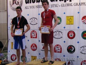 A NoGi Grappling Junior Fiú 70 kg dobogója