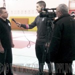 A helyi televízió beszámolt a Gyakorló Versenyről