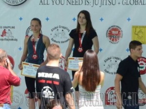 A NoGi Ifjúsági2 Leány 55 kg. kategória dobogója