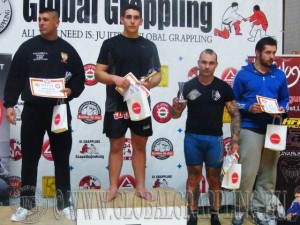 A Kesztyűs Open 80+ kg kategória dobogója