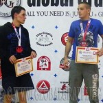 A NoGi Grappling Haladó Férfi 65 kg kategória dobogója