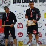 A NoGi Grappling Kezdő Férfi 100 kg kategória dobogója