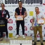 A NoGi Grappling Kezdő Férfi 70 kg kategória dobogója