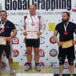A NoGi Grappling Haladó Férfi 105+ kg kategória dobogója