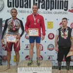 A NoGi Grappling Haladó Férfi 80 kg kategória dobogója