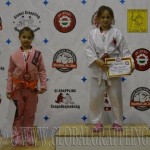 A Gi Grappling Manó Leány 32 kg kategória dobogója