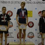 A NoGi Grappling Ifjúsági 2 Fiú 50 kg kategória dobogója