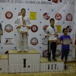 A Gi Grappling Gyermek 2 Fiú 36 kg kategória dobogója