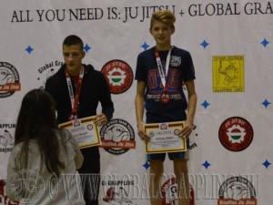 A NoGi Grappling Junior Fiú 55 kg kategória dobogója
