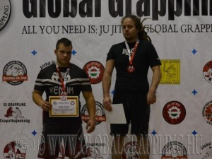 A NoGi Grappling Felnőtt Férfi 100 kg kategória dobogója
