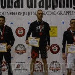 A NoGi Grappling Kezdő Férfi 70 kg kategória dobogója