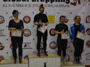 A NoGi Női Open kategória dobogója