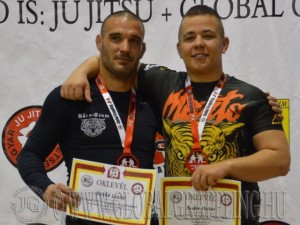 A Cage Grappling Felnőtt Férfi 80 kg kategória dobogója