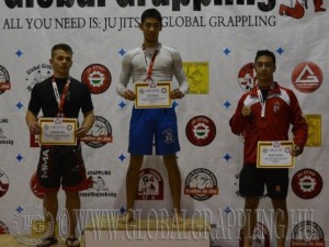 A NoGi Grappling Felnőtt Férfi 70 kg kategória dobogója