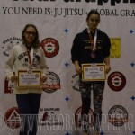 A NoGi Grappling Ifjúsági 2 Leány 50 kg kategória dobogója