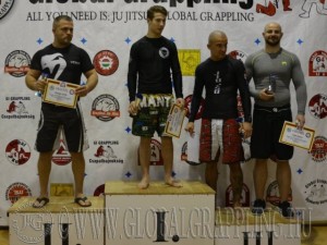 A NoGi Férfi Open 80+ kg kategória dobogója