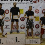 A NoGi Grappling Kezdő Férfi 75 kg kategória dobogója