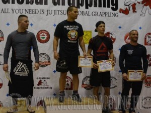 A NoGi Grappling Felnőtt Férfi 80 kg kategória dobogója