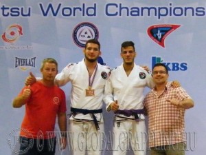 Kovács Gábor, Szűcs Kristóf, Lakatos Sándor, berkes László a JJIF Világbajnokságon