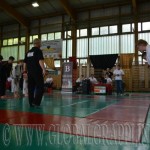 A csapatpárbaj elején és végén köszönnek egymásnak a csapatok